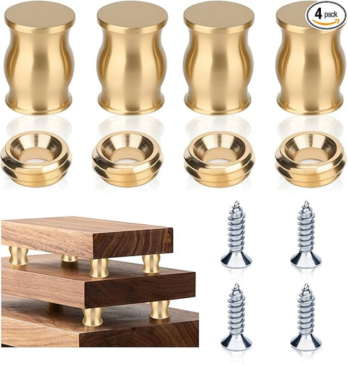 4 PCS Brass Cutting Board Feet by Unknown