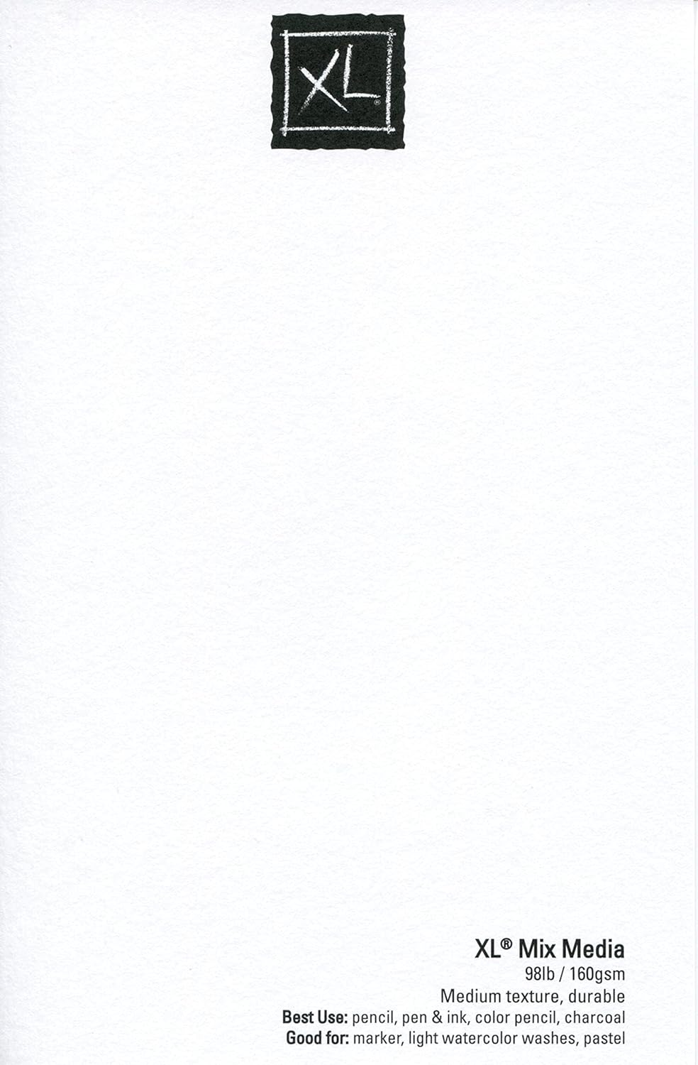 Canson XL Series Mixed Media Pad, Side Wire, 11x14 inches, 60 Sheets – Heavyweight Art Paper for Watercolor, Gouache, Marker, Painting, Drawing, Sketching