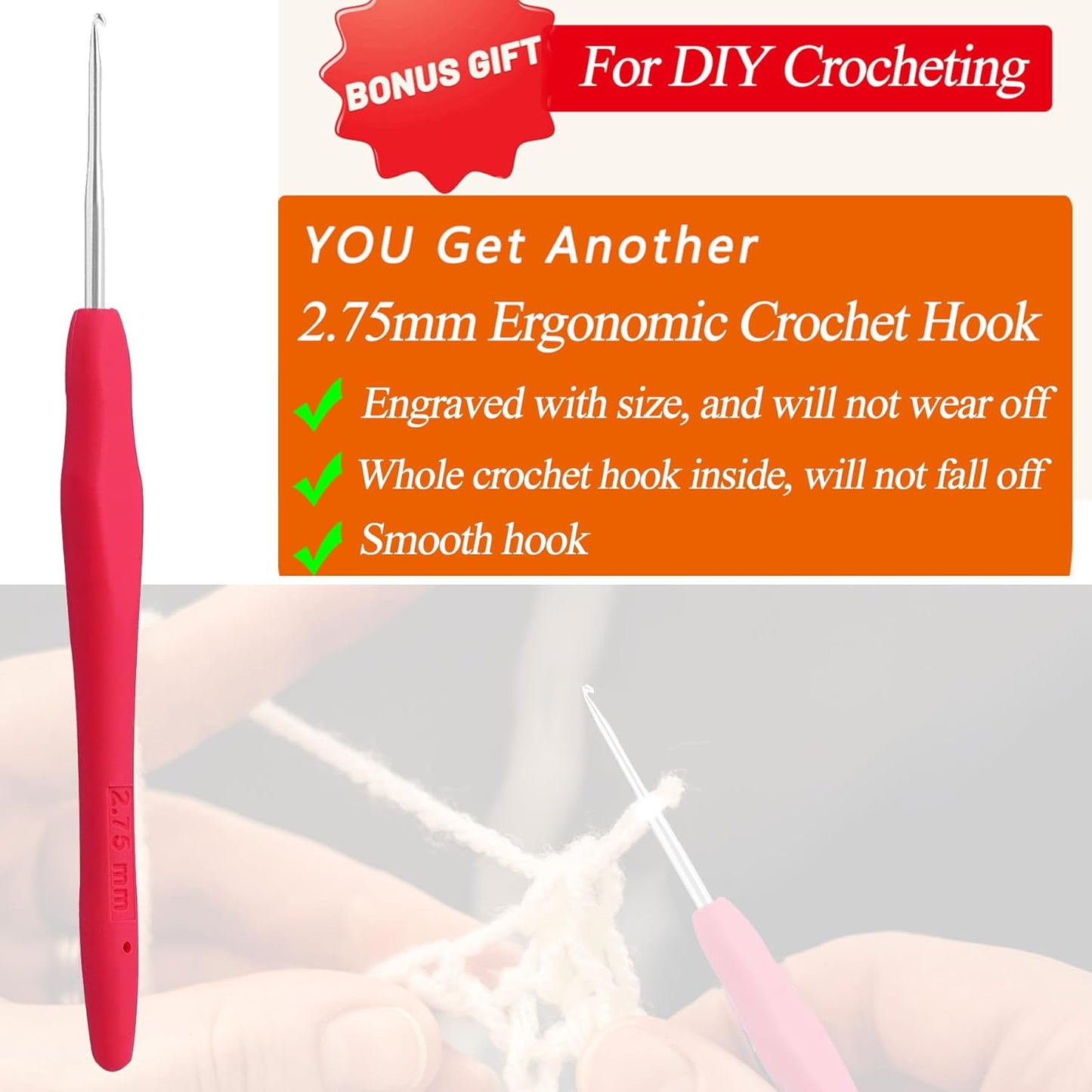 Urmspst 180PCS Stitch Markers, Knitting Crochet Locking Stitch Marker, Stitching Needle Clip Counter for Knitting Sewing Stitching, 12 Colors with Storage Case