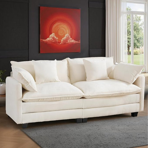 77" Cloud Chenille Sofa Set by MUDANT