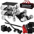 Furniture Dolly Set 5 Wheels Heavy Duty, Furniture Movers by Qenovo