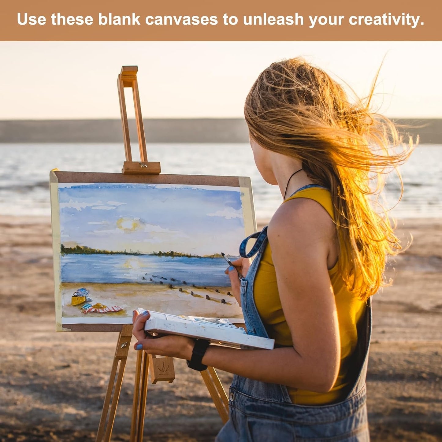 MECCANIXITY Canvas Boards for Painting, 8x10 Cotton Blank Primed Art Canvas Panels Acid-Free for Painting Supplies Oil Acrylic Tempera Watercolor Pouring Paint Artists(White, Pack of 10)