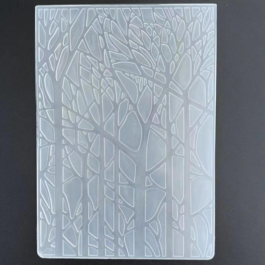 Merry Christmas Forest Tree Embossing Folder for Card Making Floral DIY Plastic Scrapbooking Photo Album Card Paper DIY Craft Decoration Template Mold