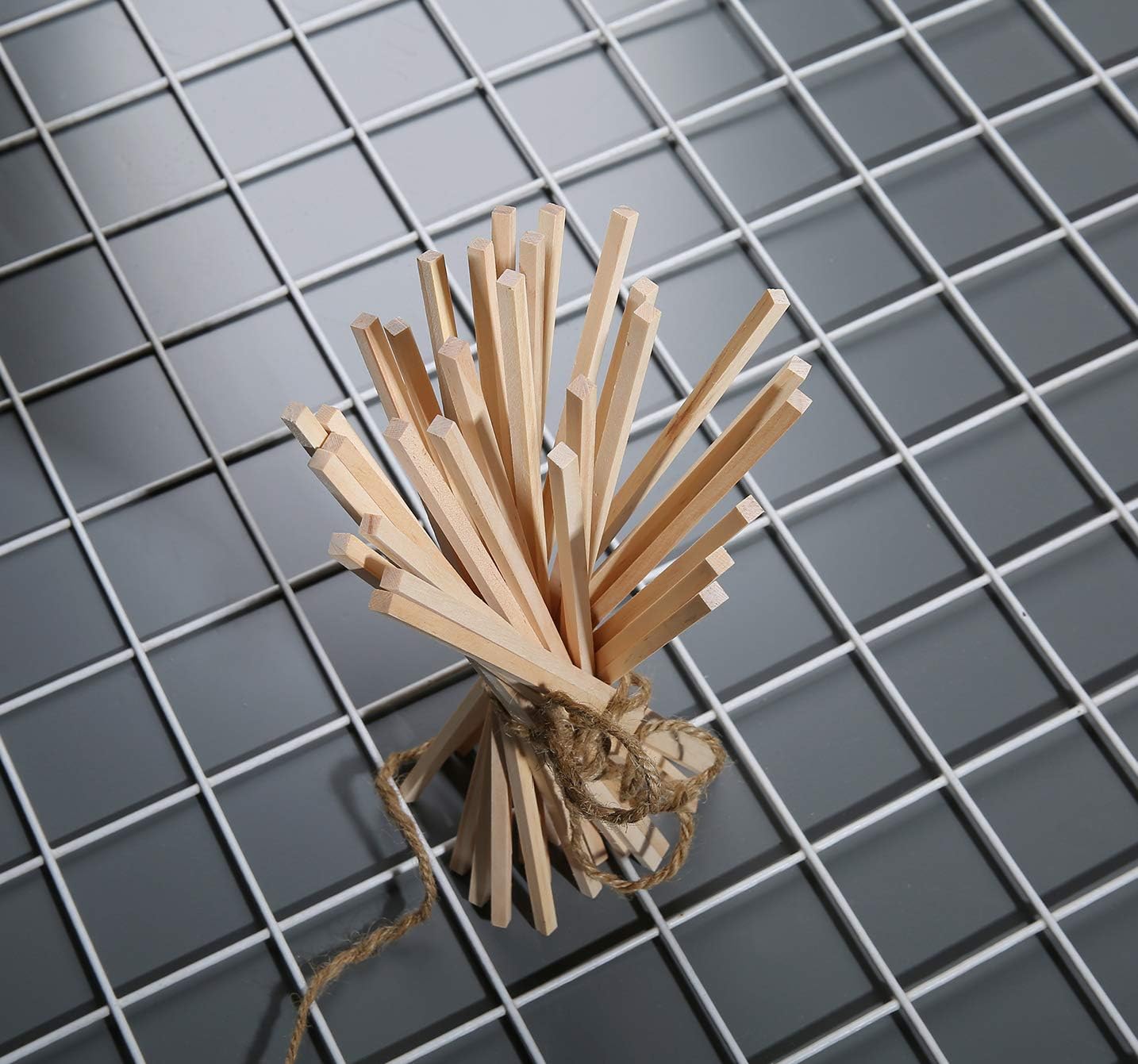 30 PCS 1/8 ×12 inch Wooden Square Dowel Rod, Small Hardwood Unfinished Wood Squrae Sticks for Crafts DIY Projects