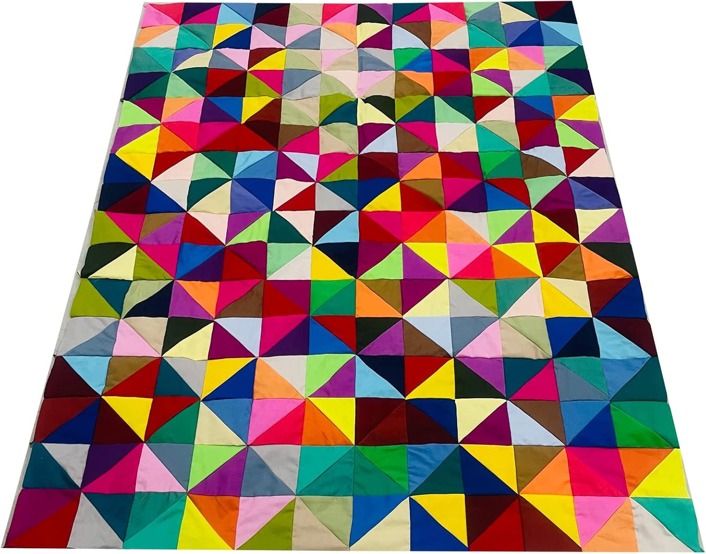 HANPATQUI 50PCS 5 x 5 inch Solid 100% Cotton Fat Quarters Fabric for Sewing and Quilting Bundles Precut Fabric Square for DIY Craft Patchwork