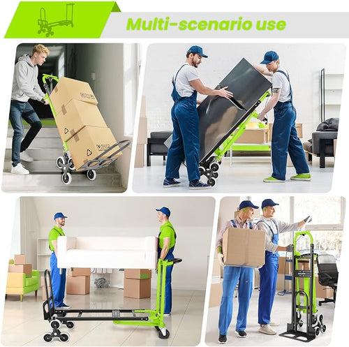 4-in-1 Hand Truck Dolly Heavy Duty Industrial Convertible, 1000 LBS Stair - Image 2