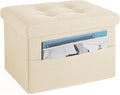 LINMAGCO Storage Ottoman Folding Foot Stool Foot Rest by LINMAGCO