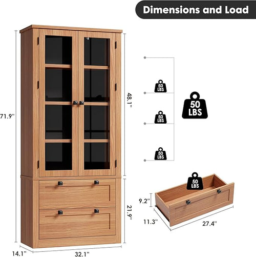 71" Tall Kitchen Pantry Cabinet - Image 2