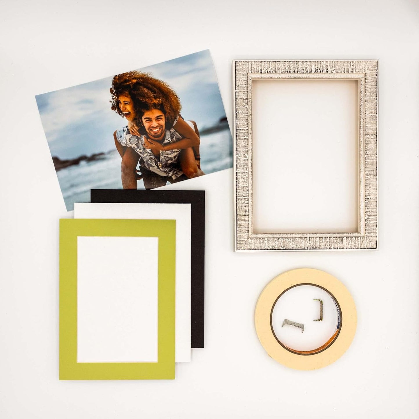 5x7 Mat for 8.5x11 Frame - Precut Mat Board Acid-Free Pistachio Green 5x7 Photo Matte For a 8.5x11 Picture Frame, Premium Matboard for Family Photos, Show Kits, Art, Picture Framing, Pack of 25 Mats