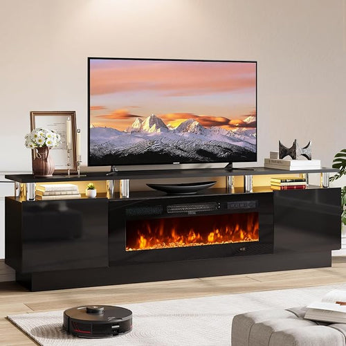 70" TV Stand for Living Room, Modern Entertainment Center & Media Console by Unknown