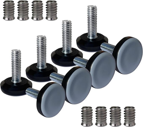 5/16" Thread Furniture/Table/Chair/Bar Stool Feet Levelers Screw On by TWIG