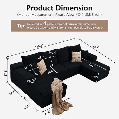 135" Modular Sectional Sofa - Image 2