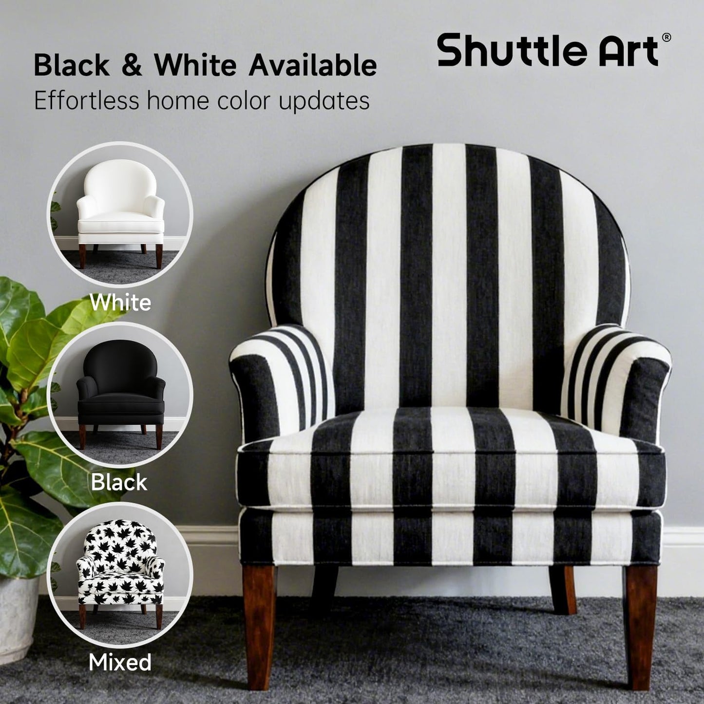 Shuttle Art Black Fabric Paint, 33.8 oz(1000 ml) Large Bottle with Pump, Permanent Fabric Paint for Furniture, Sofa, Cushions, Clothes, Soft Non-Toxic Textile Paint for Color Changing, Renewal & Art Creations