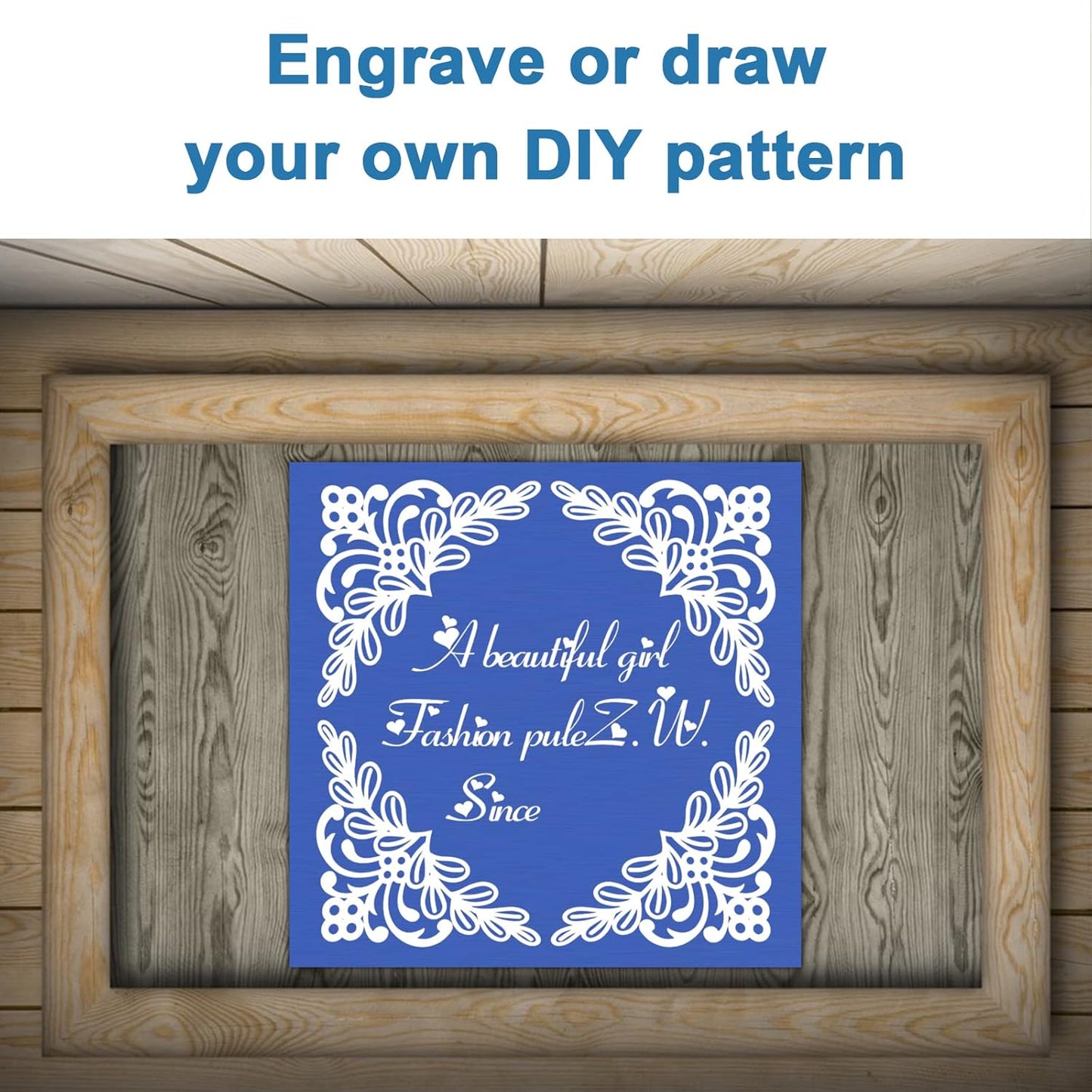 Anodized Aluminum Sheet Metal 12 x 12 x 1/32 Inch Blue Anodized Aluminum Metal Plates Engraving Blanks for Laser Engraving, 0.8MM Thin Decorative Aluminum Metal Sheets for Crafting, House Decoration