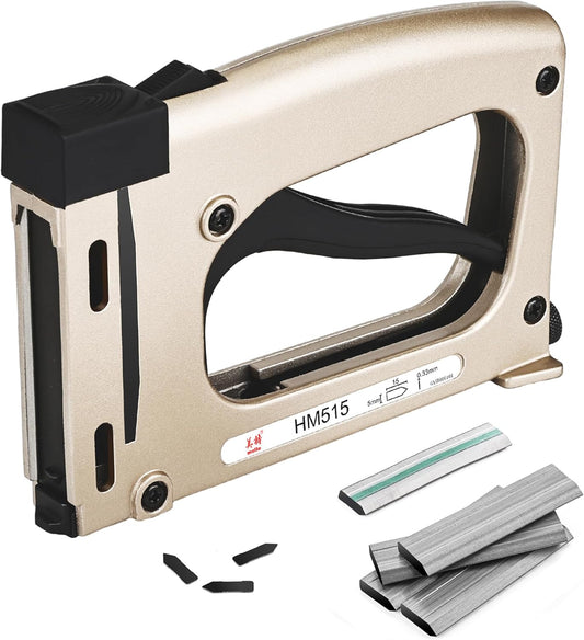 meite Point Driver HM515 Manual Tool with 1000-Count Flexible Point Nails, Picture Framing Tool for DIY Crafts, Frame Point Driver, Picture Frame Stapler/Nailer/Tacker