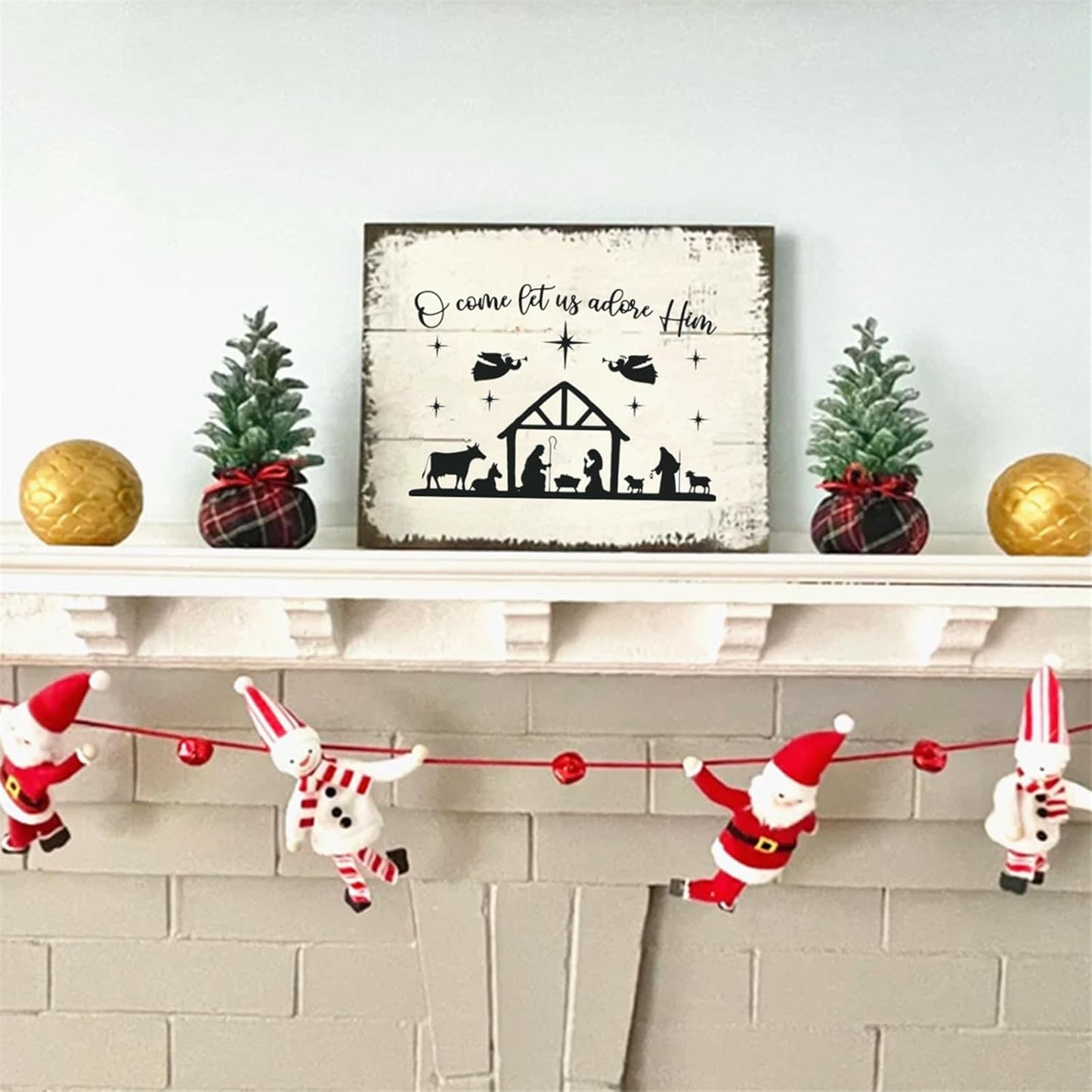 JAJADO Christmas Tree Stencil Deer Silk Screen Stencils Reusable Self Adhesive Silk Screen Transfers Screen Print Stencil Holiday for Crafts on Wood, Fabric, Glass, Mug, DIY Christmas Home Decor