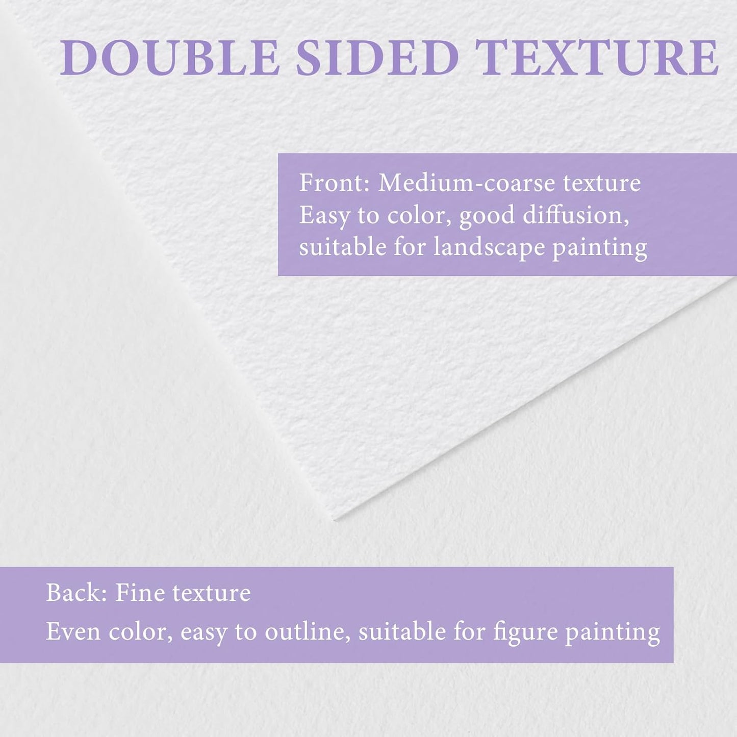 KIWIHUB Watercolor Paper Pad, 9 x 12 in, 100% Cotton, 140lb Medium Rough Artist Painting Drawing Paper Book, Art Supplies for Adults Kids, Watercolors