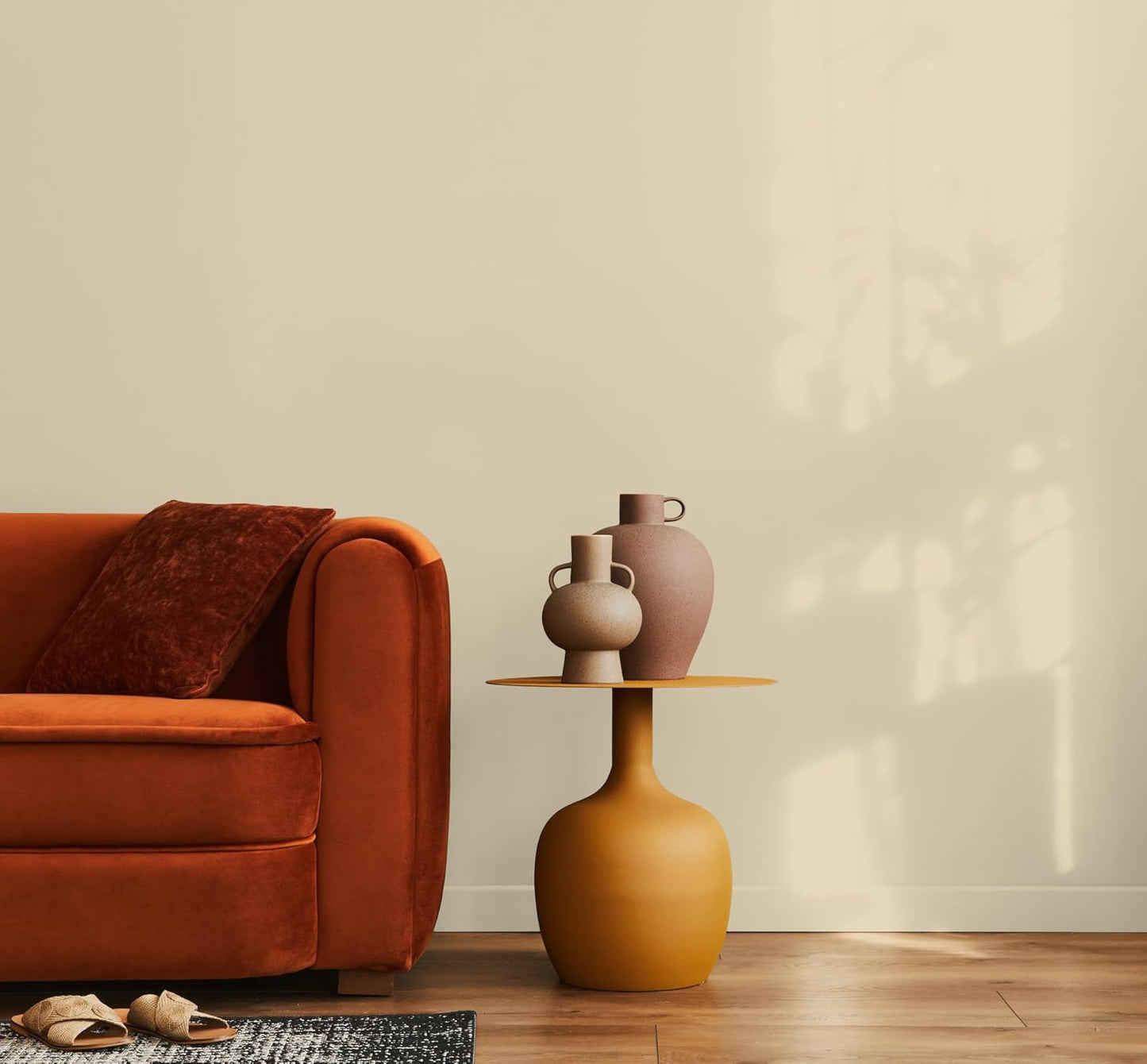 EVOLVE Paint & Primer: Environment-friendly, Low Sheen with One-coat Coverage for Interior & Exterior surfaces (Vanilla White, 5-Gallon)