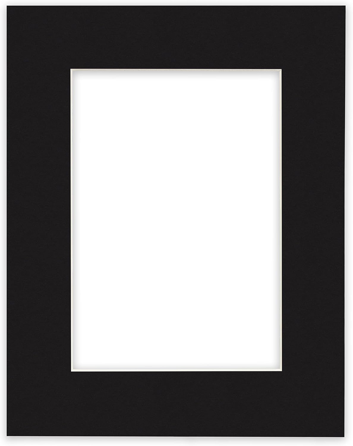 Craig Frames B221 Pre-cut Mat Board for 4x6 Print, 5x7, Smooth Black