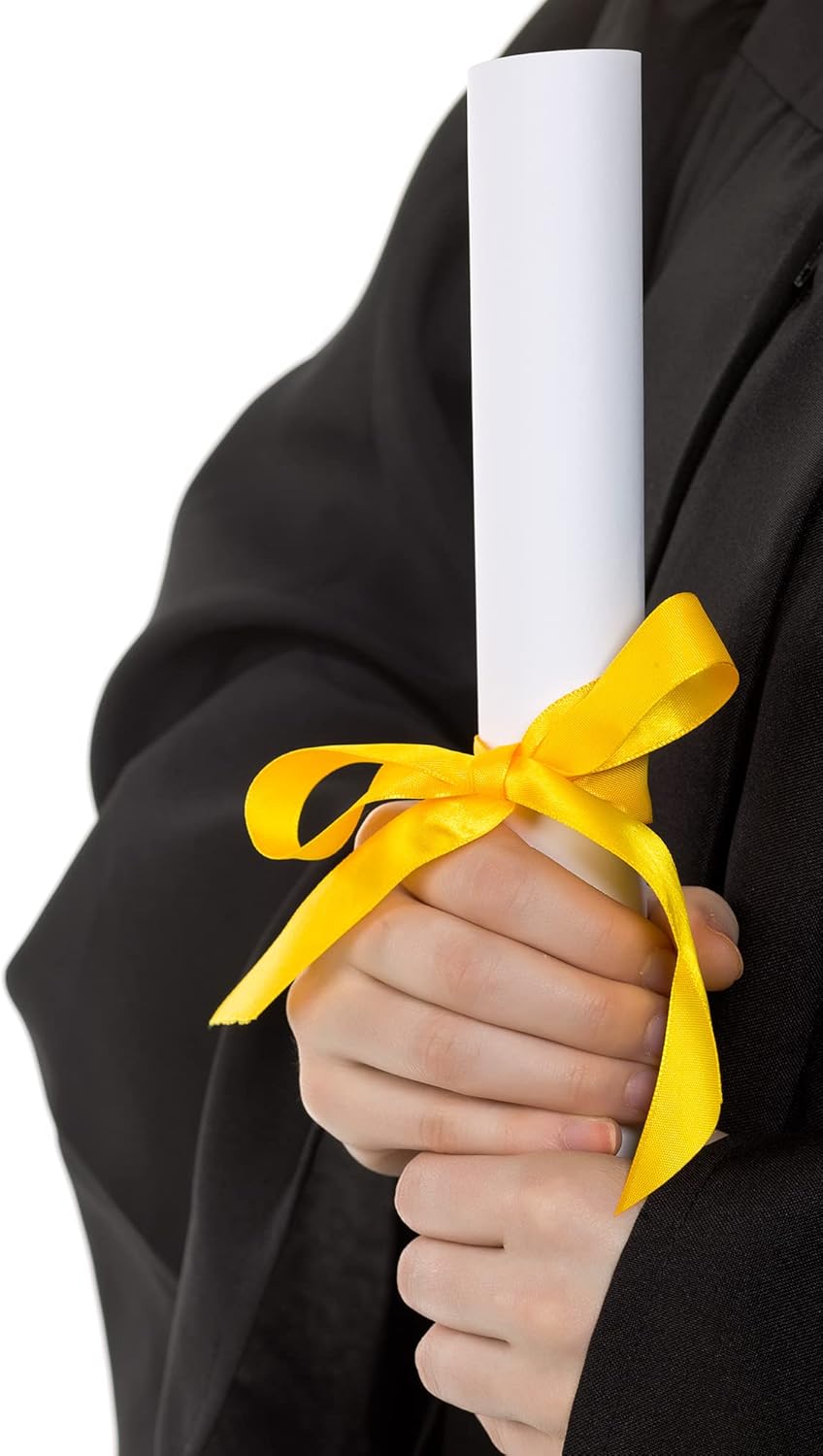 LIUYAXI Yellow Double Faced Satin Ribbon, 3/8" X Continuous 100 Yards, Ribbons Perfect for Gift Wrapping Bows Bouquet Wedding Decor DIY Craft and More