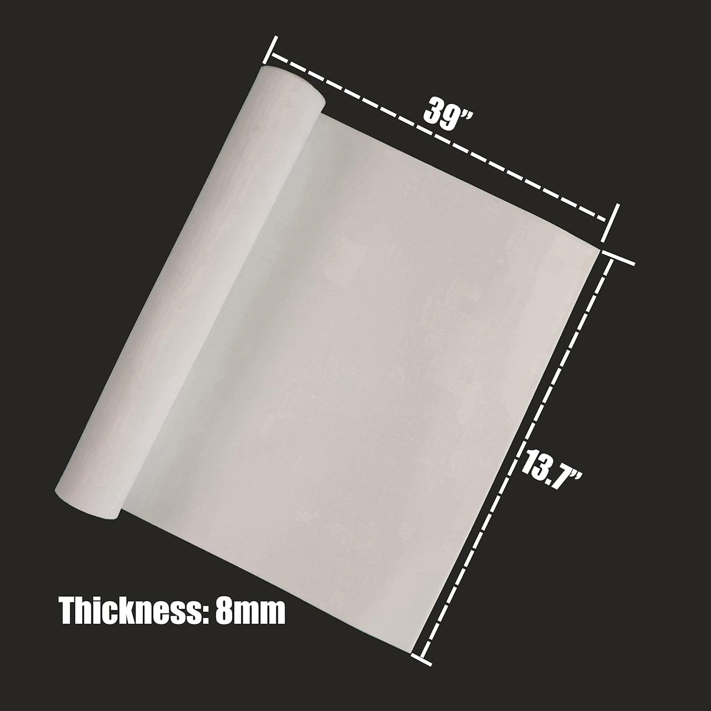 OISAKLD EVA Foam 2mm-10mm 13.7"×39" Craft Foam Sheet 74 kg/m³ Cosplay Foam for Craft Model Cosplay 8mm