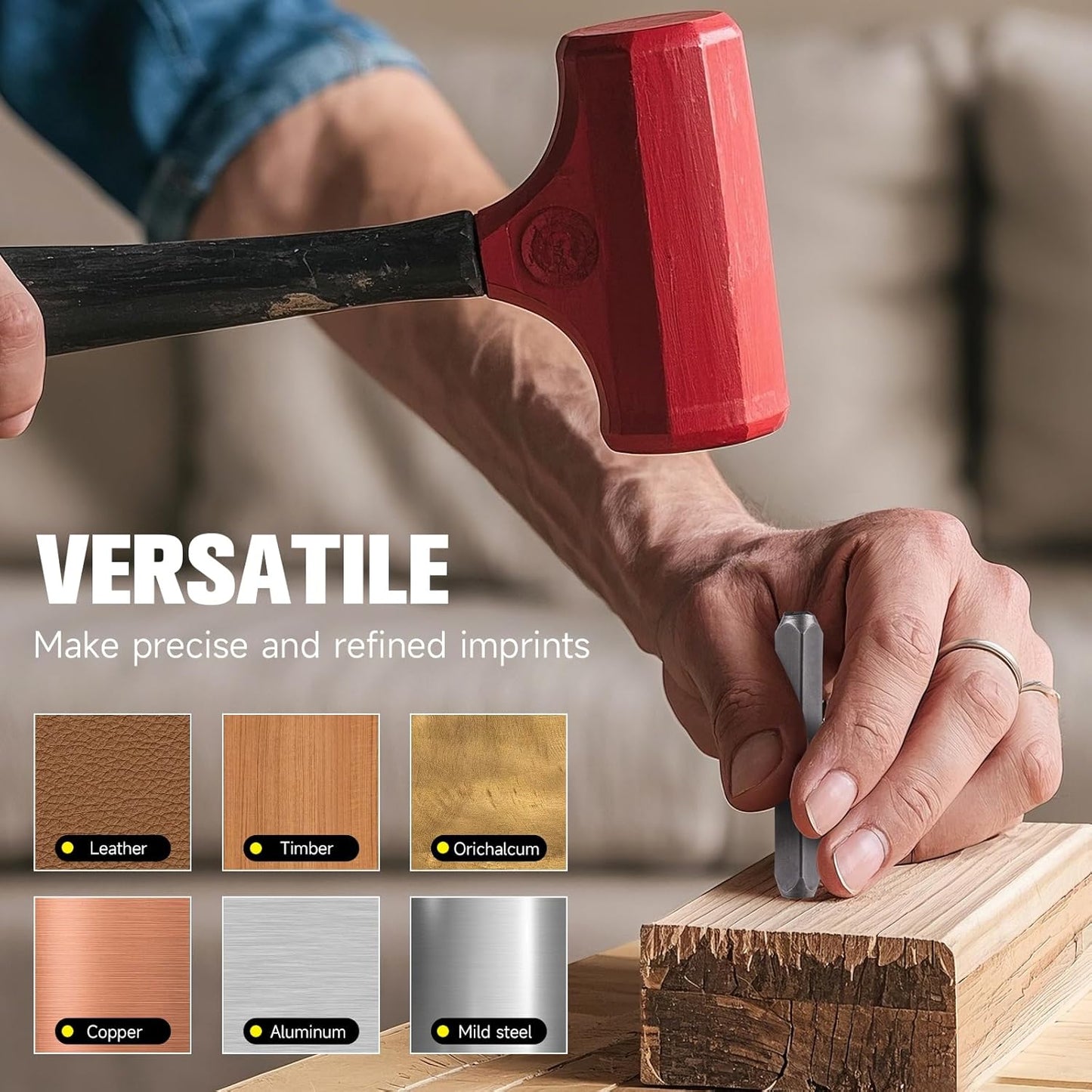 YKLP 37 Pcs Number and Letter Stamp Set,1/8” (3mm) (A-Z & 0-9 + Heart) Metal Letter Stamps DIY Arts & Crafts Leather Stamps, Leather, Wood for Jewelry Stamping kit