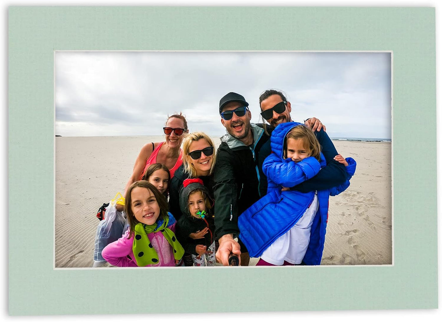 5x7 Mat for 8.5x11 Frame - Precut Mat Board Acid-Free Show Kit with Backing Board, and Clear Bags Honeydew Green 5x7 Photo Matte Made to Fit a 8.5x11 Picture Frame Matboard for Framing, Pack of 1 Mat