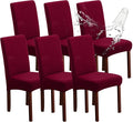 Genina Waterproof Chair Covers for Dining Room, Stretch Jacquard Dining Chair by Genina