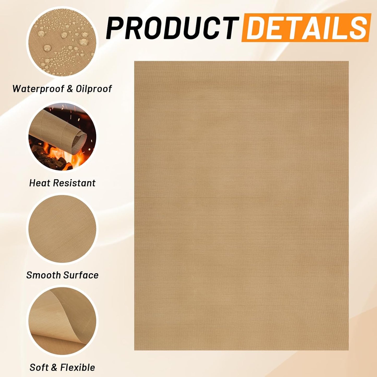 Svaldo Teflon Sheets for Heat Press, 10 Pack, 16x20 Heat Press Paper for T Shirts, Hat, Reusable Non Stick PTFE Teflon Sheet, Iron Transfer Paper for Sublimation Machine, Craft & Baking
