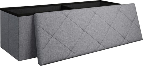 43 Inches Folding Storage Ottoman Bench by Unknown