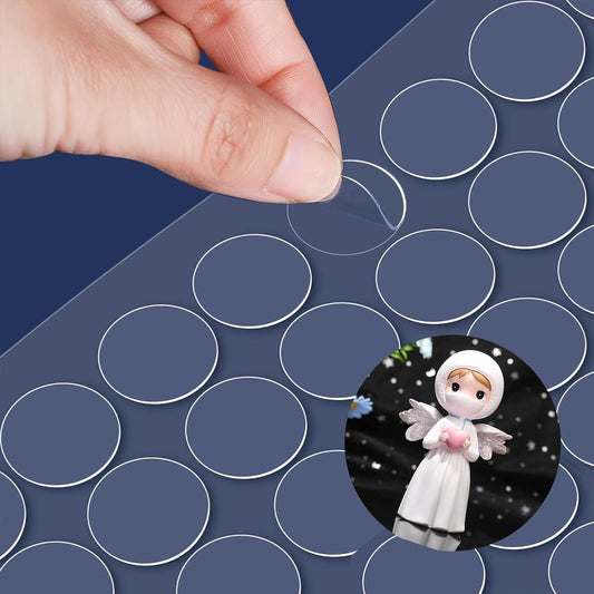 Adhesive Stick dots Two-Sided Sided Mounting Putty Stick Tack for Wall Hanging Crafts Balloons Festival Party Decorations,Clean Removable(0.39"*0.39"-500)