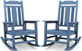 SERWALL Oversized Outdoor Rocking Chair Set of 2, All Weather Patio Rocking by SERWALL