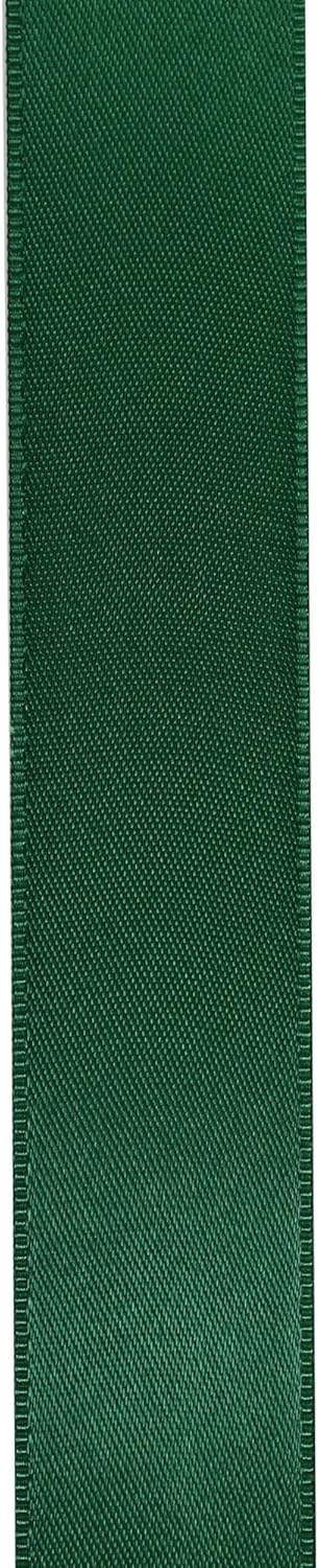 LIUYAXI Forest Green Stain Ribbon, 1-1/2" X Continuous 50 Yards, Double Faced Fabric Ribbon Perfect for Gift Wrapping Wedding Birthday Party Chair Sash Christmas Hair Floral Craft Sewing