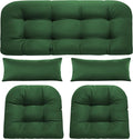 Wicker Chair Cushions of 5 Pieces, Waterproof Outdoor Loveseat Cushion by Unknown