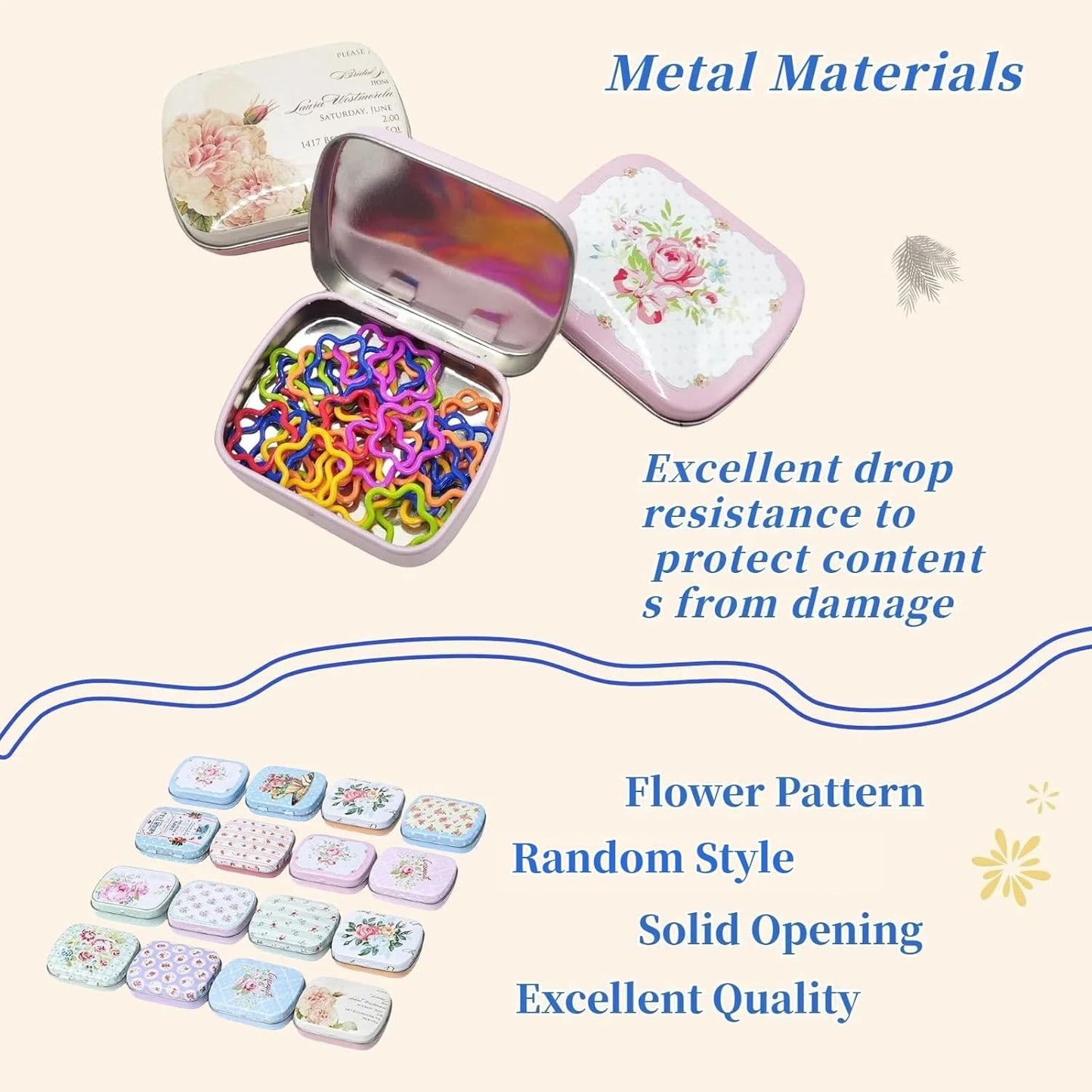 Metal Stitch Markers,Colorful Crochet Stitch Markers,Knitting Stitch Markers with Storage Case,Crochet Gift for Knitting Weaving Lovers (Star)