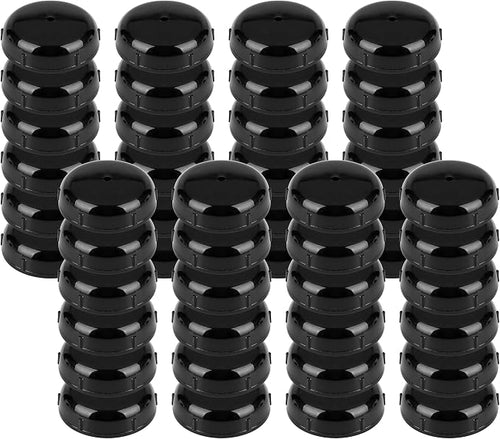 48-Pack Wrought Iron Patio Furniture Feet Caps 1-1/2 inch Round Plastic Outdoor by PETOX