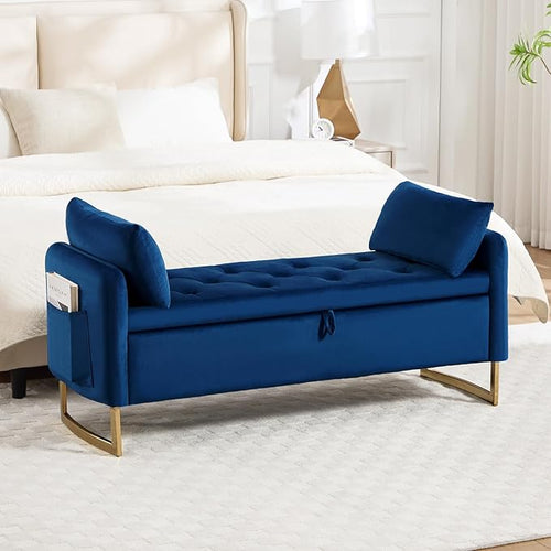 48" End of Bed Bench, Modern Storage Benches by HOMYKA
