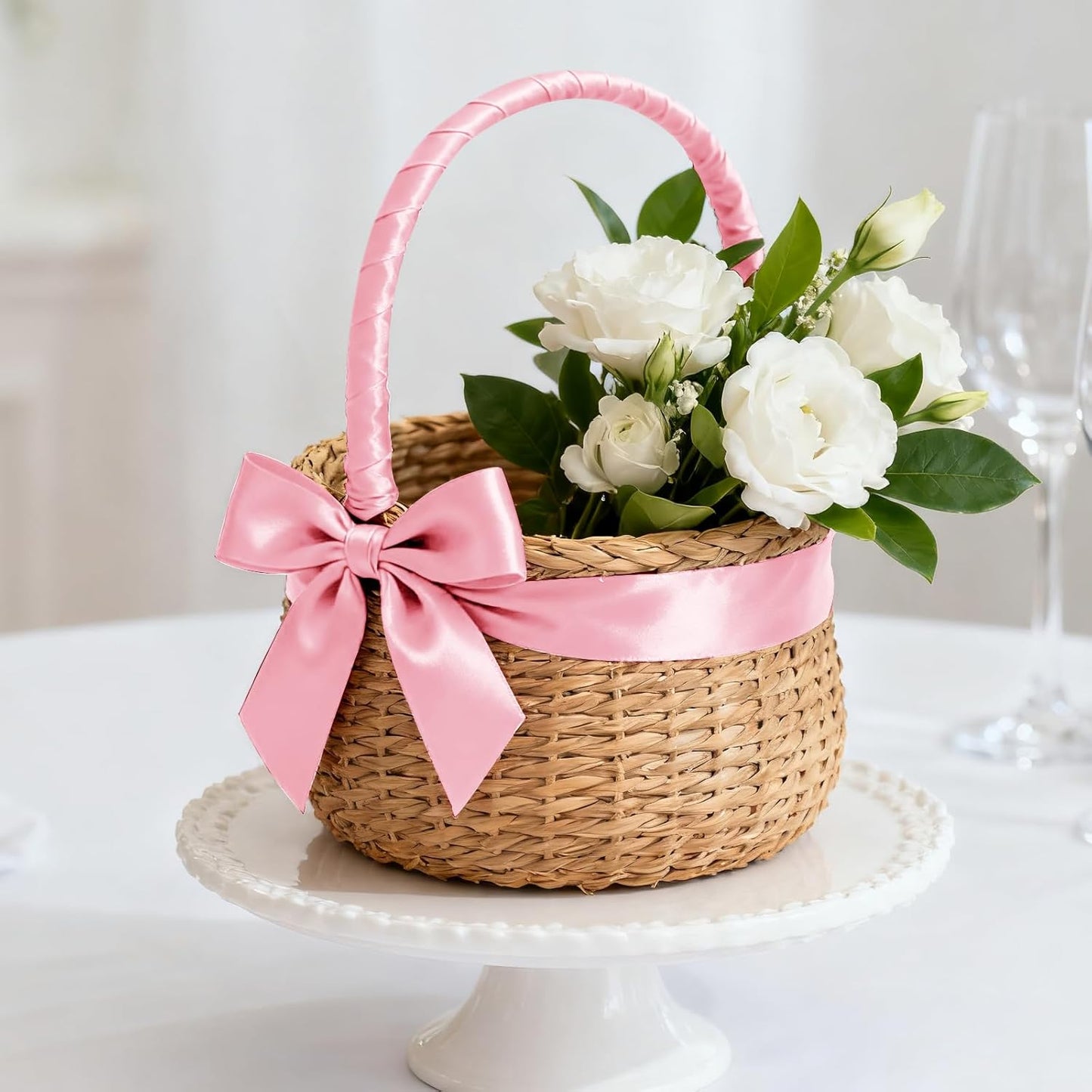 1-1/2 Inch 100 Yards Satin Ribbon Light Pink, Solid Color Fabric Ribbon for Gift Wrapping, Wedding, Polyester Gift Ribbon for Birthday Party Decoration, Craft, Hair, Floral, Sewing