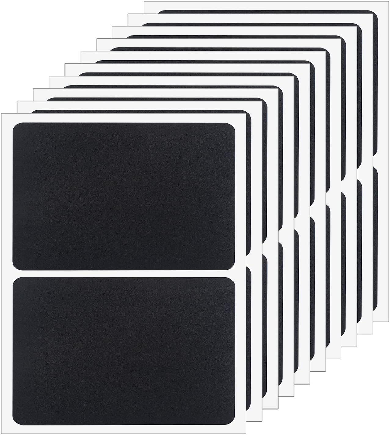 ONUPGO Chalkboard Pantry Labels - 48 Pack Large Stickers for Big Bins Boxes, Food Labeling, Waterproof Kitchen Pantry Names for Containers and Jars