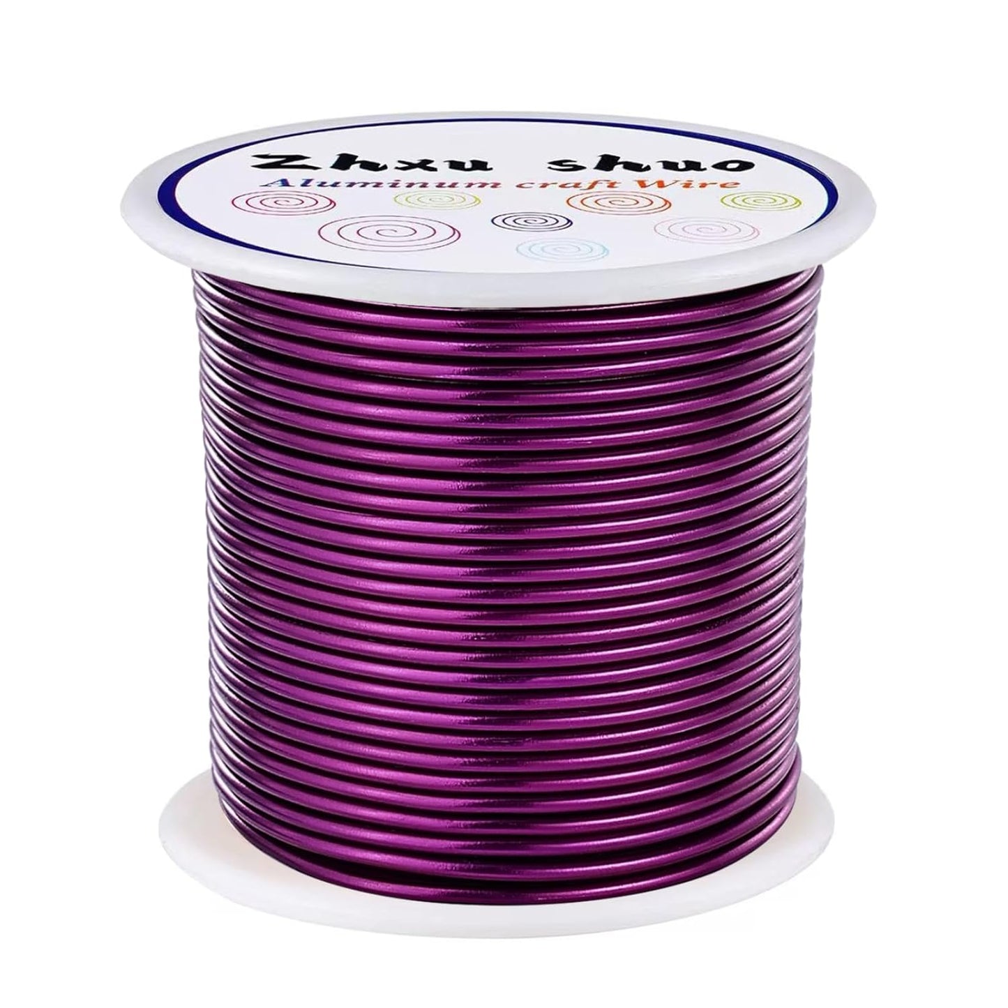 12 Gauge(2mm) Aluminum Wire 35 Yards Anodized Metal Wire for Bonsai Armature Crafting Sculpting Jewelry Craft Making Beading Floral (Purple, 12 Gauge)