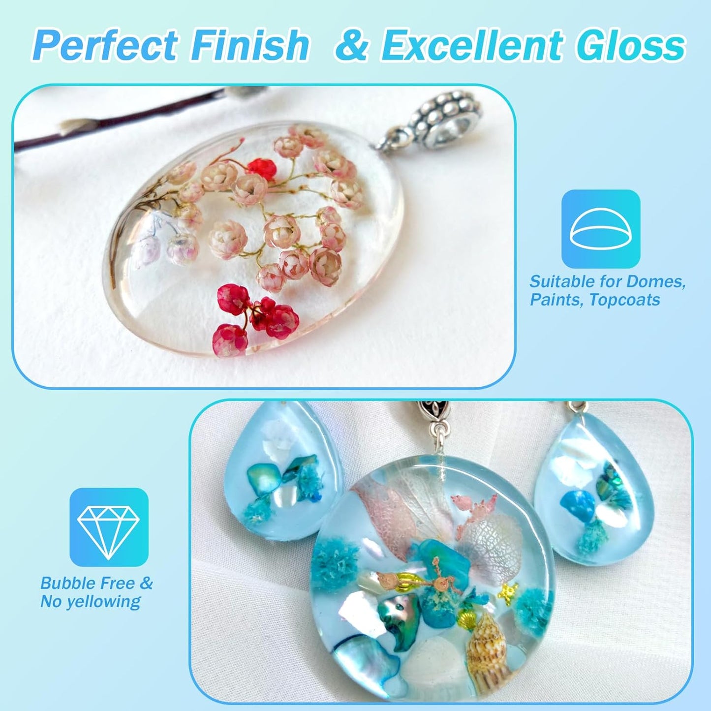 KISREL UV Resin 500g-Upgraded UV Resin Kit, Hard Type Crystal Clear Ultraviolet Curing UV Epoxy Resin for Craft Jewelry Making