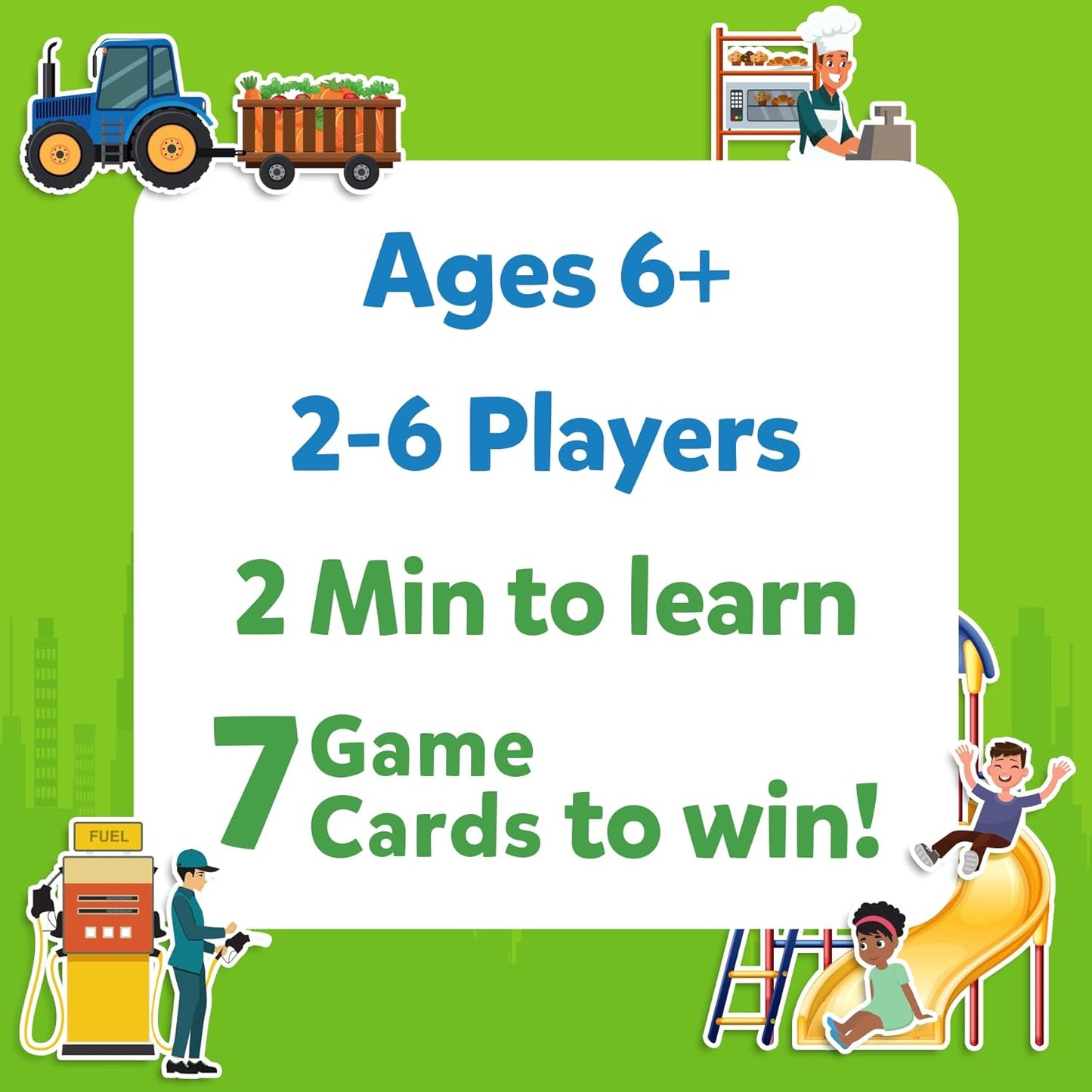 Skillmatics Guess in 10 Around Town, Perfect for Boys, Girls, Kids, and Families Who Love Card Games, Board Games, Travel Friendly, Gifts for Ages 6, 7, 8, 9 & Up