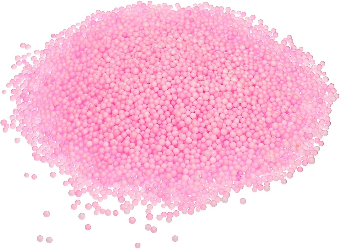 MECCANIXITY Foam Beads Foam Balls 2-3mm for Wedding and Party Decorations, Tiny Packing Balls, Arts DIY Crafts Supplies (Pink,1 Pack Approx 8000pcs)