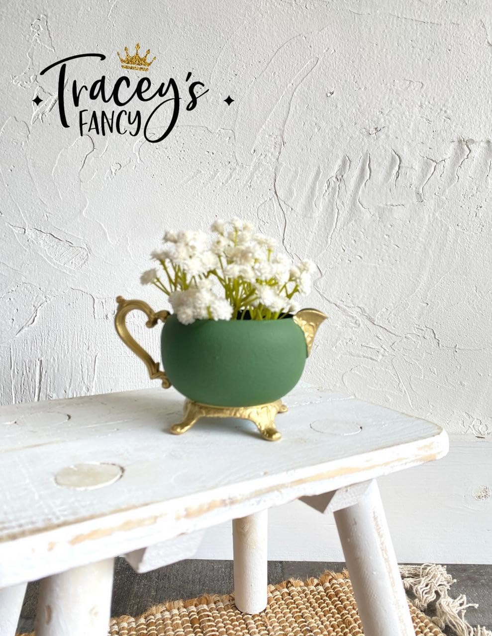 Dixie Belle Paint Company Chalk Finish Furniture Paint - English Ivy (8oz) - Matte Muted Green Chic Chalk Mineral DIY Furniture Paint