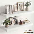 12 inch Deep Floating Shelves for Wall, 36 inch Wide Engineered Wood Wall by Venusmiles