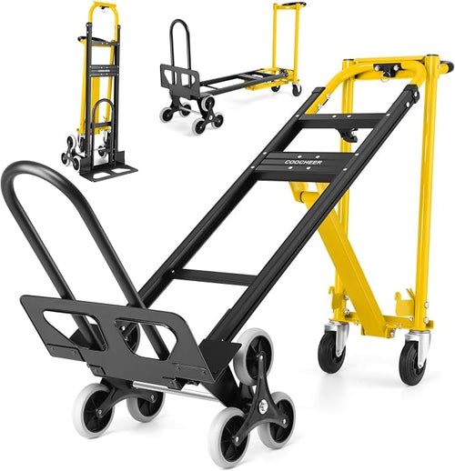 4-in-1 Hand Truck Dolly Heavy Duty Industrial Convertible, 1000 LBS Stair by COOCHEER