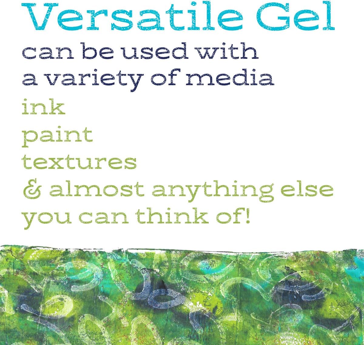 Gel Press Monoprinting Print Plate - 12” X 14” Gel Plate - Printmaking Supplies - Reusable Gel Printing Plate for Press Art for Card Making, Scrapbooking, Journaling, Arts and Crafts, Home Decor