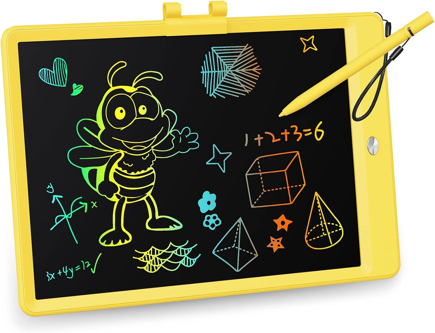 KOKODI LCD Writing Tablet, 10 Inch Colorful Doodle Board Drawing Tablet, Erasable Reusable Electronic Drawing Pads, Educational and Learning Toy for 3-6 Years Old Boy and Girls