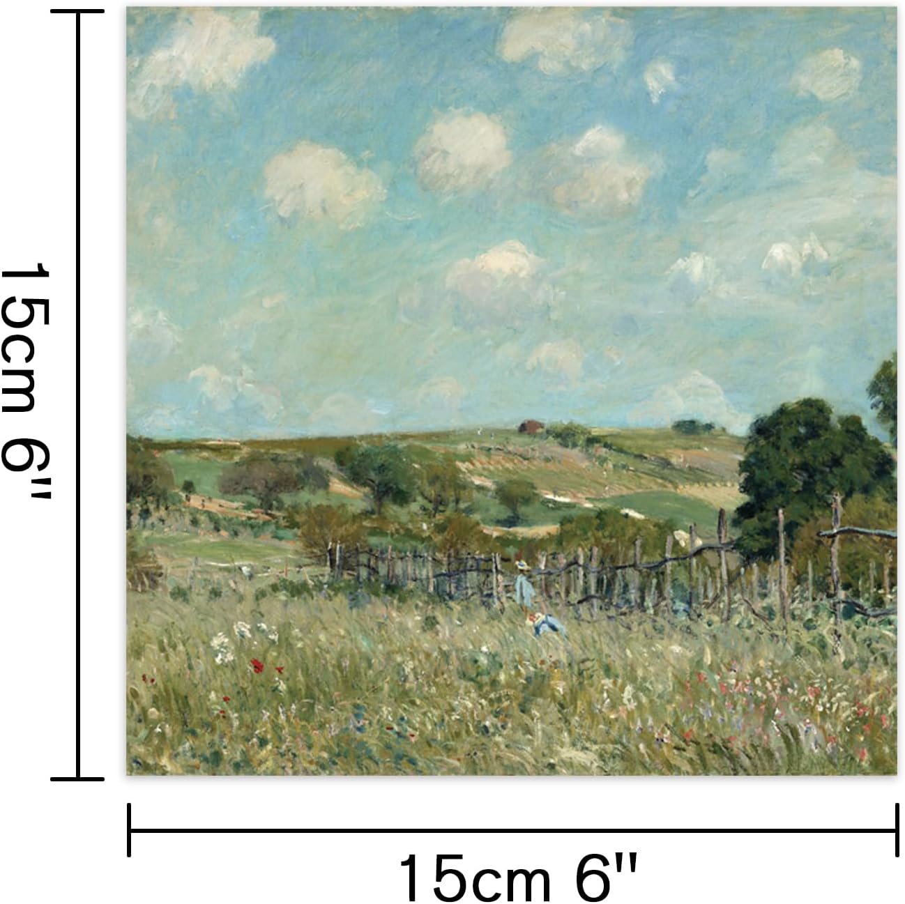 24 Sheets 12 Designs Scrapbook Paper Pad,6"×6” Single-Sided Decopodge Craft Cardstock Paper, Christmas Scrapbooking DIY Decorative Background Cardmaking Supplies.Famous Paintings