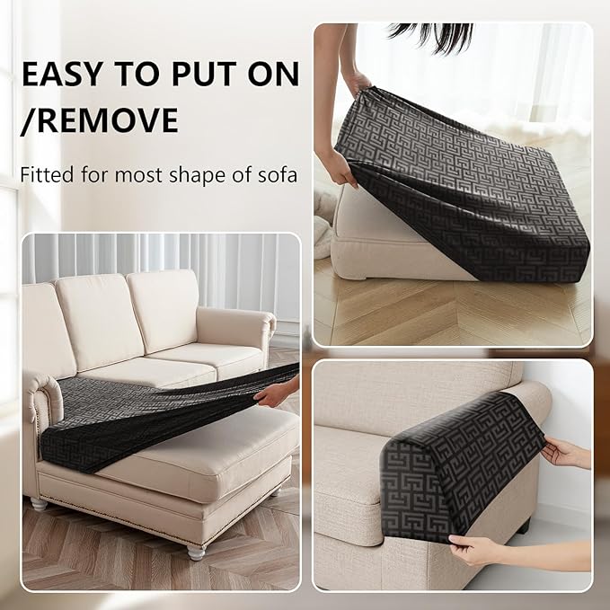 UNBBRRL Stretch Couch Backrest Cushion Cover - Image 4